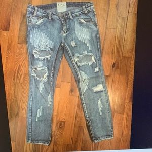 Free People “One Teaspoon” Trashed Jeans